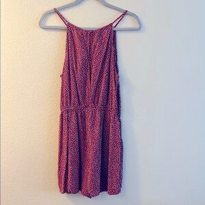 Old Navy Terracotta and White Dot Dress